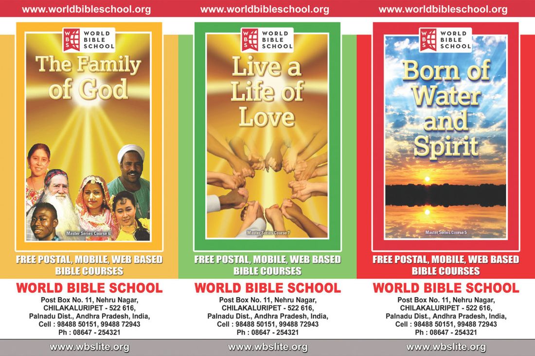 World Bible School Bible course booklets